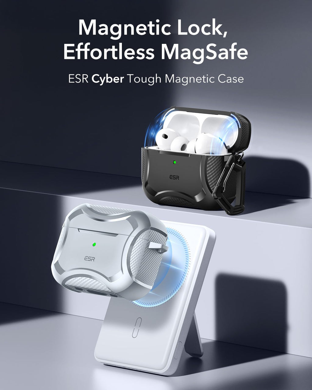 ESR for AirPods Pro 2 Case, Compatible with MagSafe, Navy Blue
