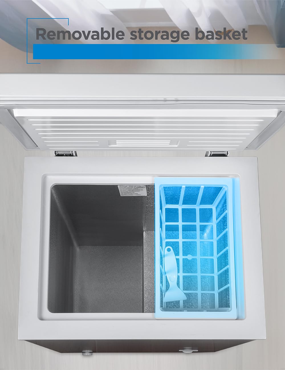 BLACK+DECKER 2.0 Cu. Ft. Compact Chest Freezer, BCFK206, White
