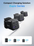 UGREEN 45W USB C Charger 5 Port GaN Fast Wall Plug Compact Power Adapter