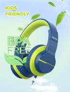 iClever HS19 Kids Headphones with Cord, Toddler Headphones for Boys Girls