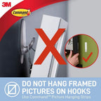Command Medium Hooks, Clear, 2 Hooks and 4 Adhesive Strips