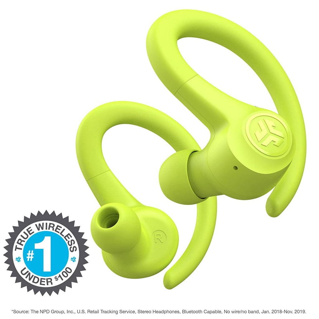 JLab, Go Sport+, True Wireless Workout Earbuds, Bluetooth Sport Earbuds, Clear Calling, Sand
