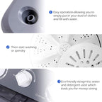 Giantex Portable Washing Machine, 20lbs Capacity, 12lbs Washer and 8lbs Spinner, Compact for Apartment RV, Gray & White, GX20313-PE