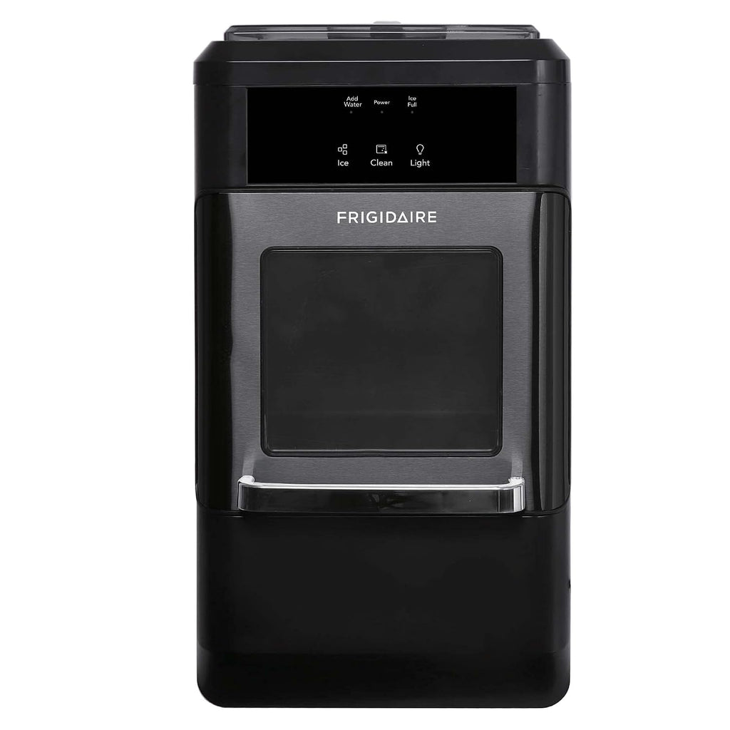 Frigidaire EFIC237 Countertop Crunchy Chewable Nugget Ice Maker, 44lbs per day, Black Stainless