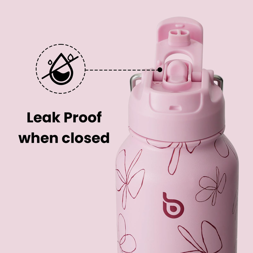 BOTTLE BOTTLE Stainless Steel Bottle with Straw and Pill Box
