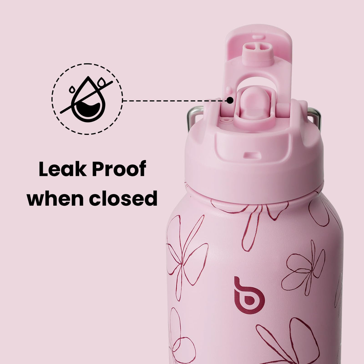BOTTLE BOTTLE Stainless Steel Bottle with Straw and Pill Box