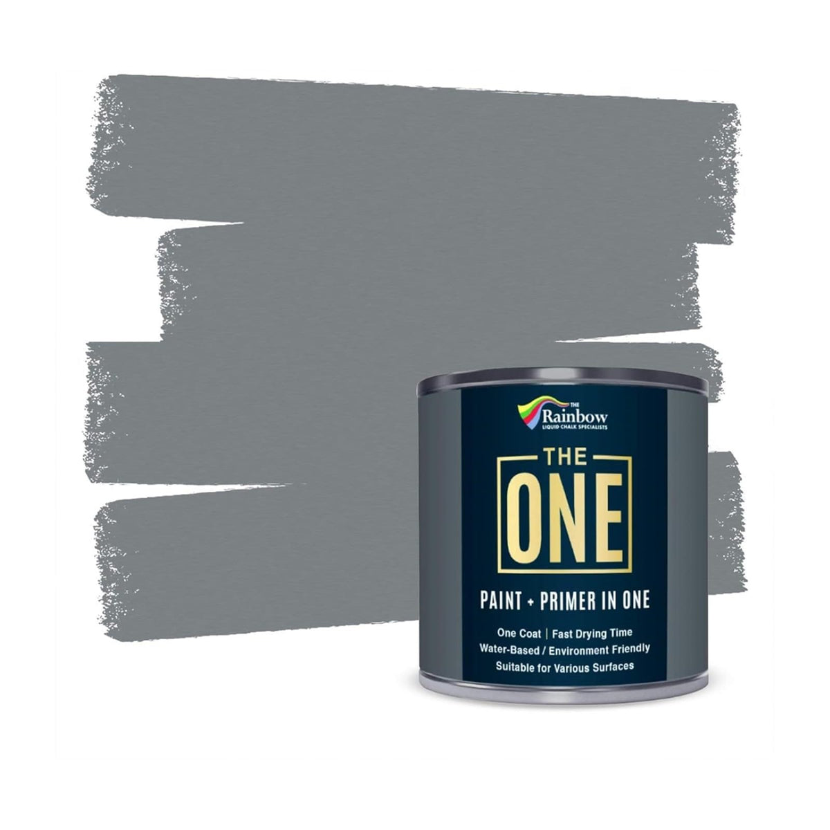 The ONE All-In-One Paint & Primer - Deep Red Satin, 2.5 L | Multi-Surface 1 Coat Formula | Easy Indoor & Outdoor Decorating for Home & Garden Walls, Floors & Furniture | Durable, Water-Based & Low VOC