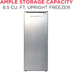 Frigidaire Upright Freezer, 6.5 cu ft, Deep Freeze, Platinum Design Series