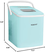 Igloo Ice Maker Countertop, Portable Ice Maker with Handle, 26lbs, Black