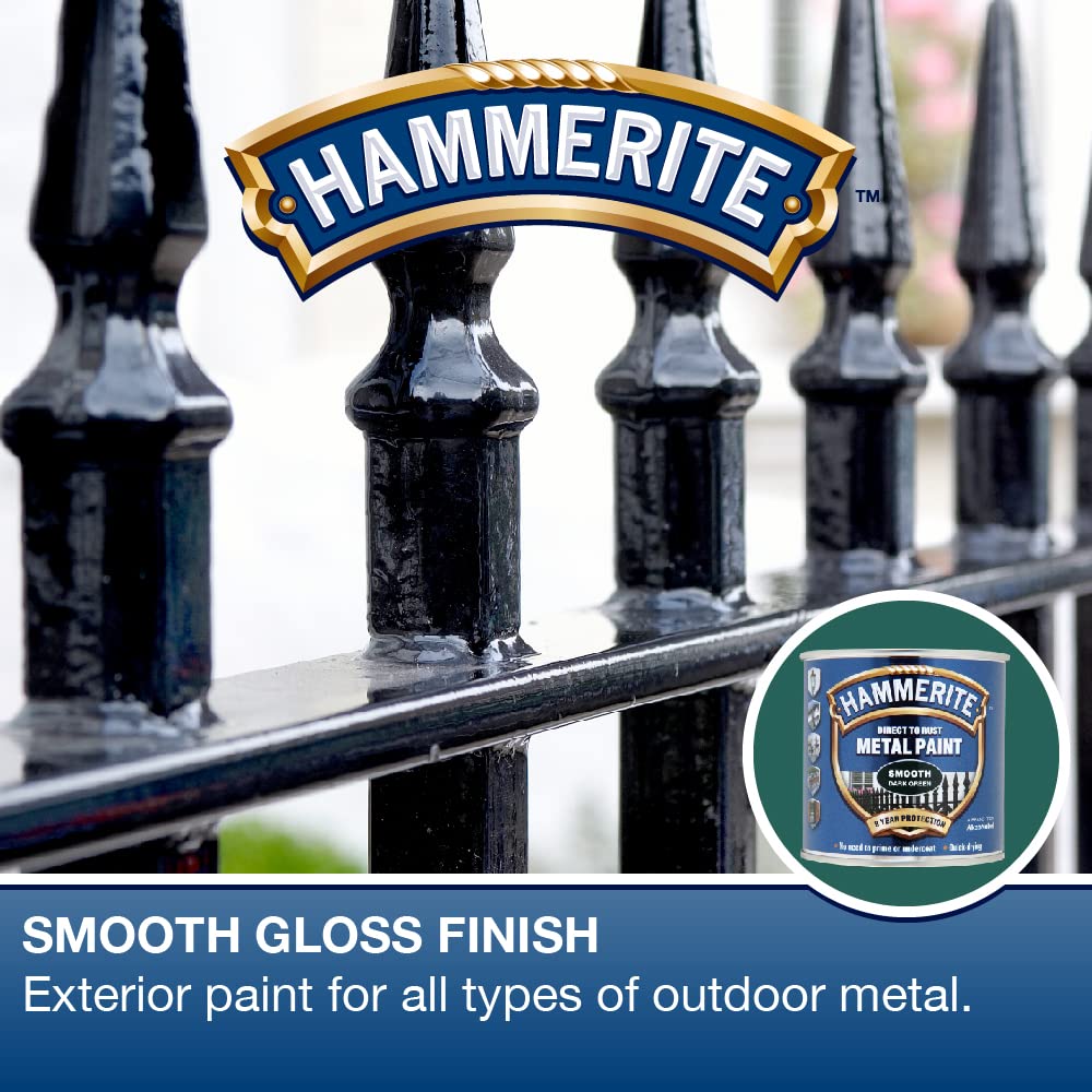ICI Hammerite 5092824 Direct to Rust Metal Paint - Smooth Red Finish 750ML