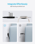 Anker Power Strip with 300J Surge Protector, 5ft Outlet Extender, 20W, 6AC
