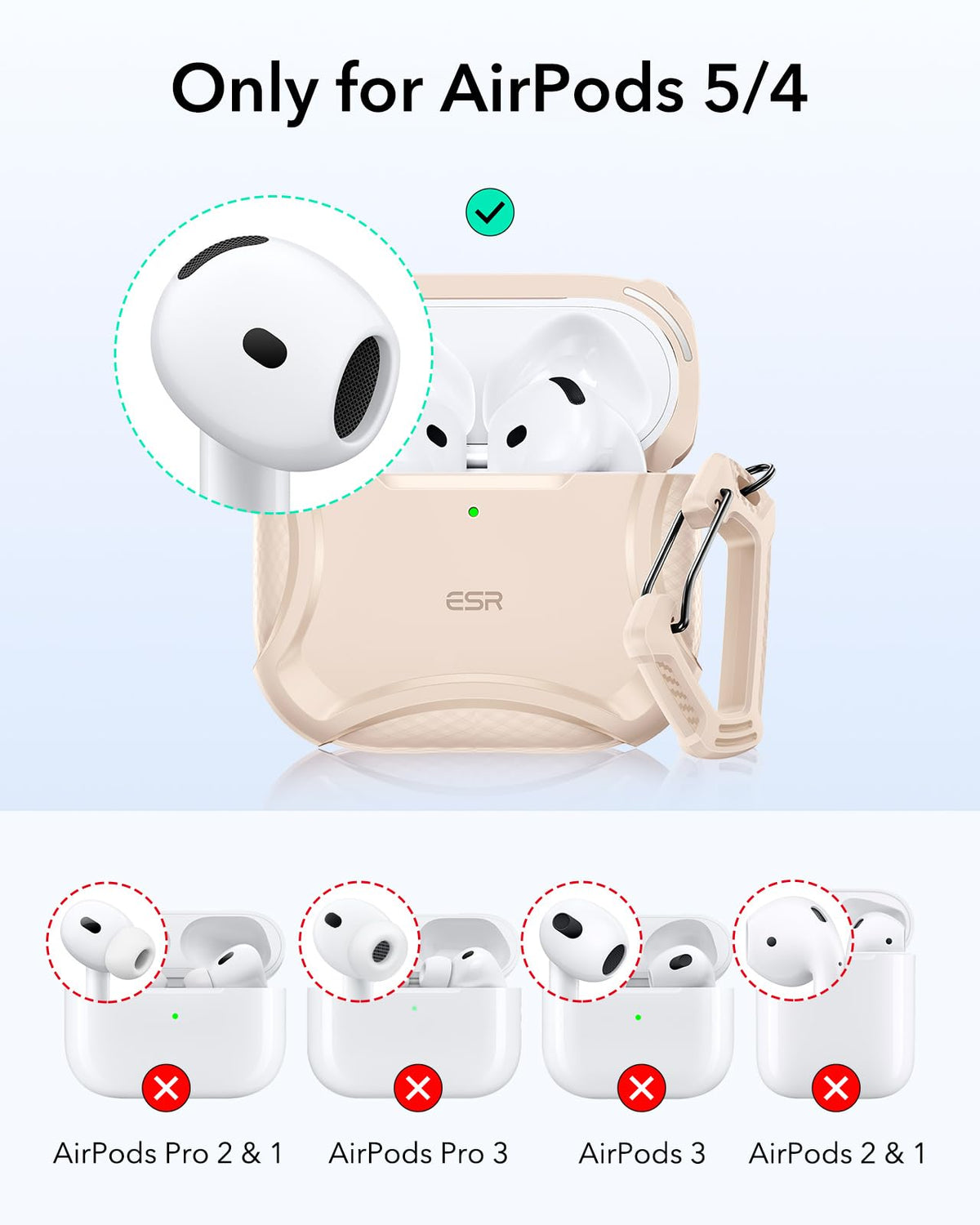 ESR for AirPods Pro 2 Case, Compatible with MagSafe, Navy Blue
