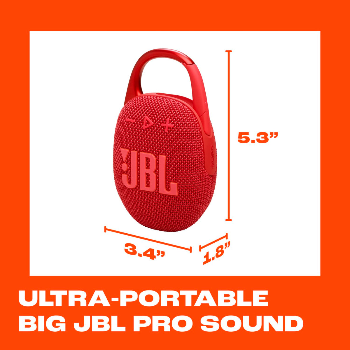 JBL Clip 5 - Ultra-Portable Waterproof Speaker - Sand