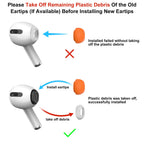 3 Pairs Replacement Ear Tips for AirPods Pro 2nd & 1st(Small, Black)