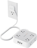 TESSAN Surge Protector Power Strip with 900J Surge Protection, 5 Ft, Grey