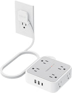 TESSAN Surge Protector Power Strip with 900J Surge Protection, 5 Ft, Grey