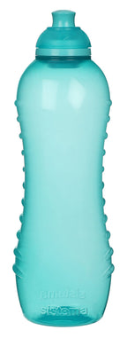 Sistema Squeeze Twist 'n' Sip Sports Water Bottles | 460 ml | Leakproof Kids Water Bottles | BPA-Free | Blue | 4 Count