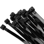 Armpow 18 inch Black Zip Ties Heavy Duty 100 PACK, 220 LBS Ultra Exclusive Strong Plastic Wire Ties, Large Cable Ties Extra Long Tie Wraps, Indoor and Outdoor UV Resistant