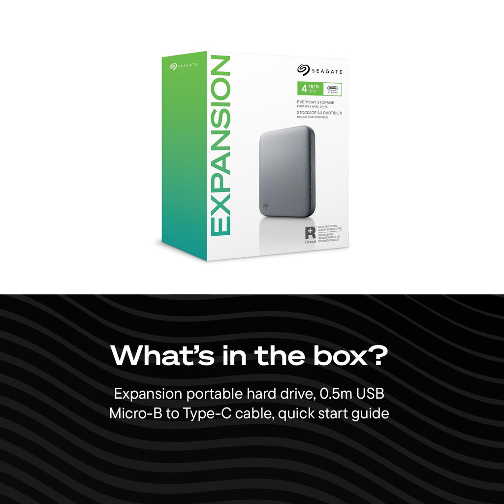 Seagate 5TB Portable Hard Drive | USB 3.0 (STGX5000400)