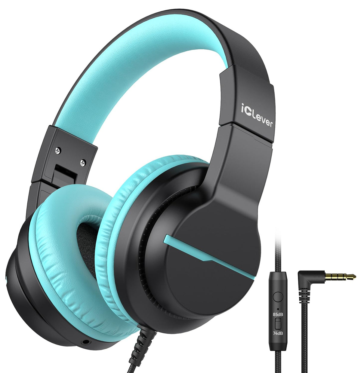 iClever HS19 Kids Headphones with Cord, Toddler Headphones for Boys Girls