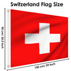 Albania Flag 5ft x 3ft, Large Big Albanian Flags with Brass Eyelets for Football Events School Culture Day Party Outdoor Decorations