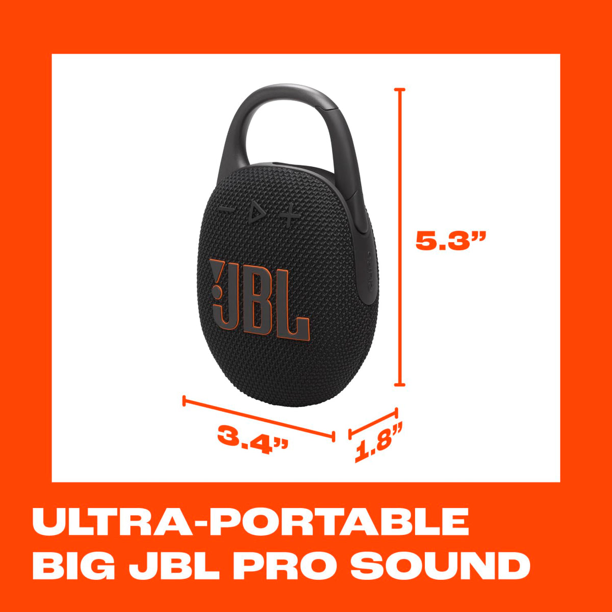 JBL Clip 5 - Ultra-Portable Waterproof Speaker - Sand