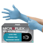 Ansell Microflex 93-732 Disposable Gloves, Black, Size XL, 100 Pcs