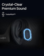 SHOKZ OpenRun Pro - Open-Ear Bluetooth Bone Conduction Sport Headphones - Sweat Resistant Wireless Earphones for Workouts and Running with Premium Deep Base - Built-in Mic, with Hair Band