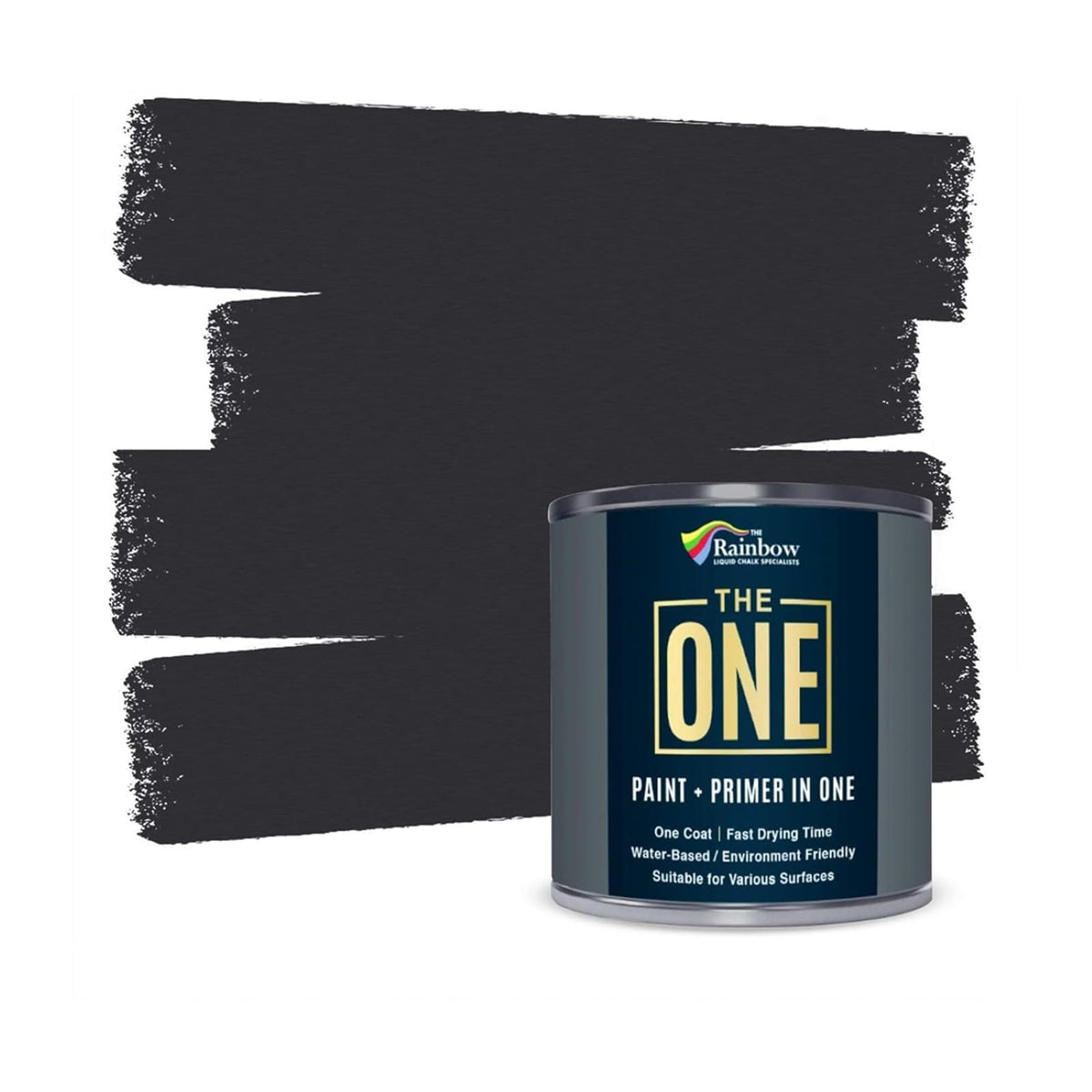 The ONE All-In-One Paint & Primer - Deep Red Satin, 2.5 L | Multi-Surface 1 Coat Formula | Easy Indoor & Outdoor Decorating for Home & Garden Walls, Floors & Furniture | Durable, Water-Based & Low VOC