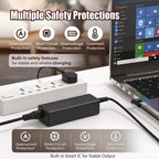 65W USB C Laptop Charger Compatible with HP Spectre Elitebook Chromebook