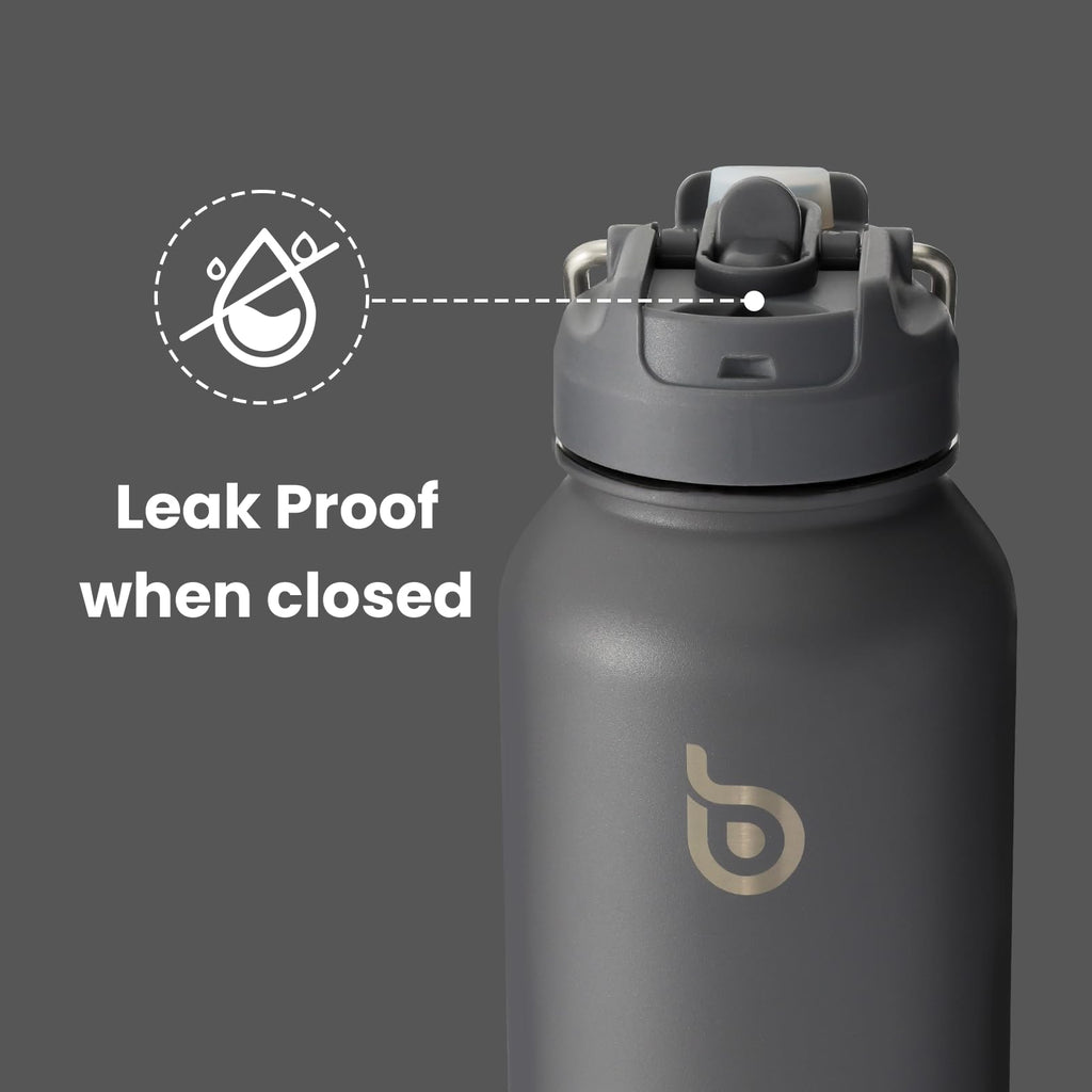 BOTTLE BOTTLE Stainless Steel Bottle with Straw and Pill Box