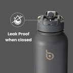BOTTLE BOTTLE Stainless Steel Bottle with Straw and Pill Box