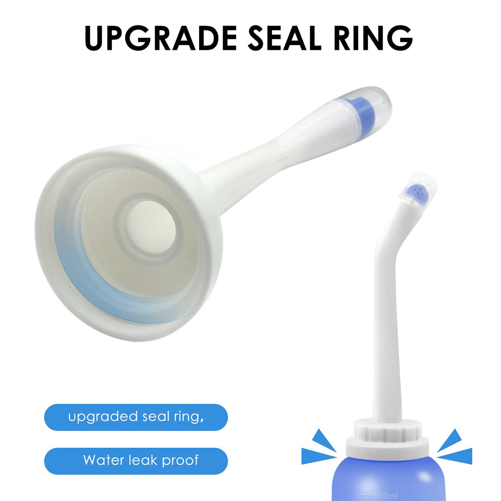 Portable Bidet 2 Pack, RUFCRIL 500ml Peri Bottle Postpartum, Boilable TPE