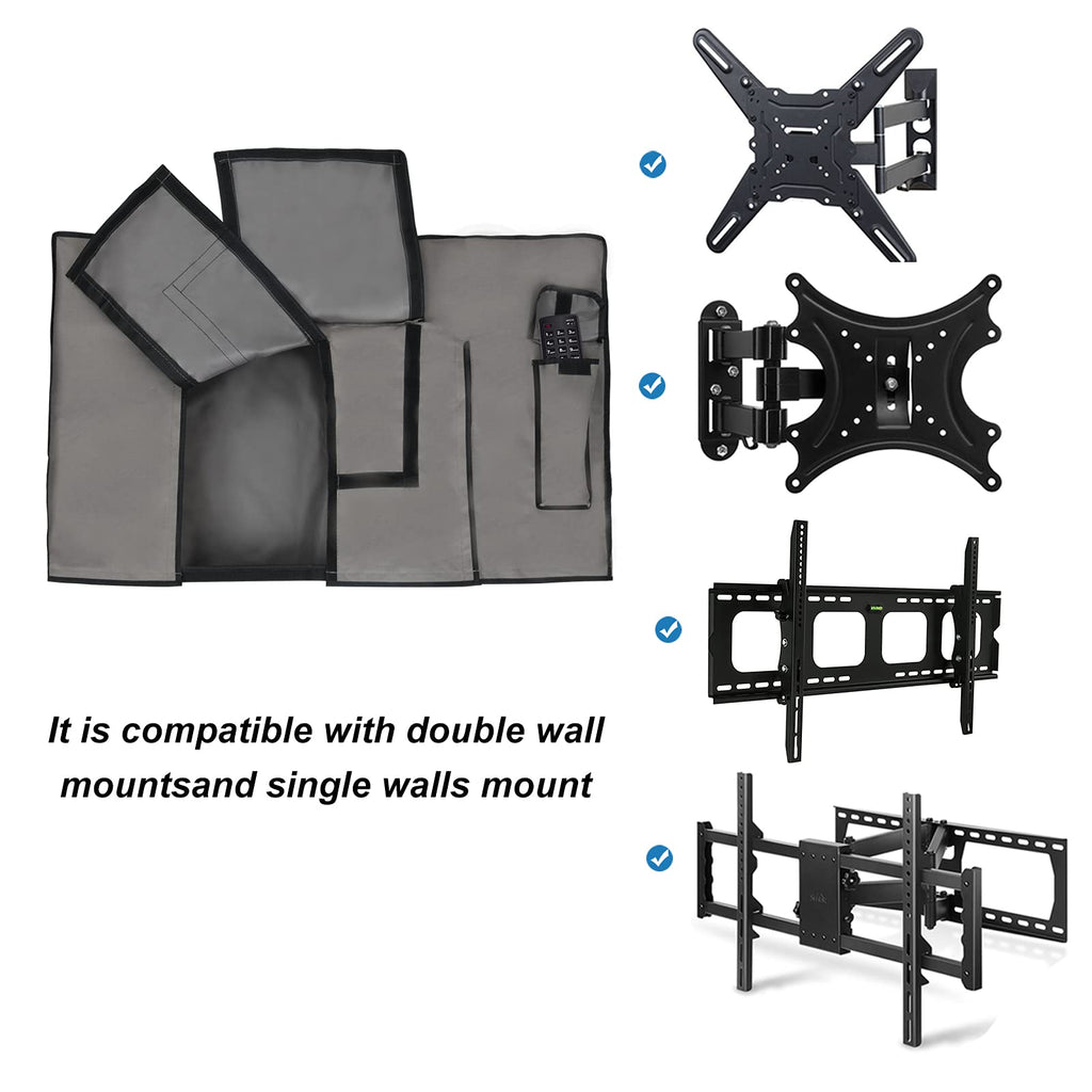 iBirdie Outdoor TV Cover 52 to 55 inch Weatherproof and Waterproof