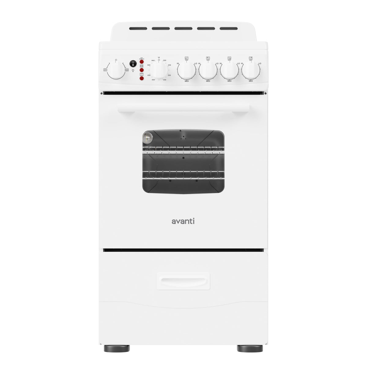Avanti 20-Inch Freestanding Electric Range with Ceramic Glass Cooktop, in Black (CERU200P1B)