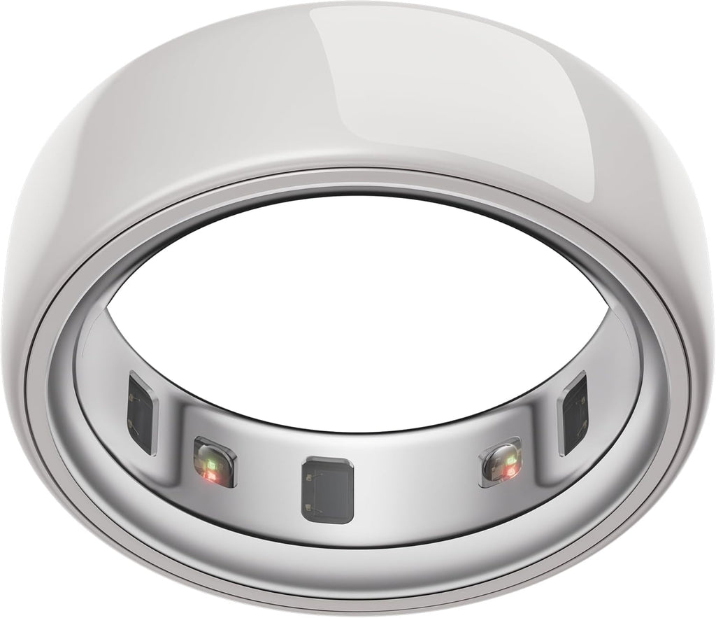 OURA Ring 4 Smart Ring - Ceramic Cloud - Size 9