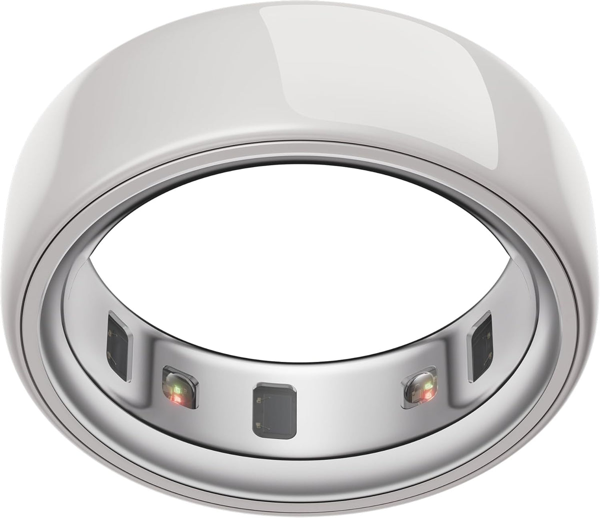 OURA Ring 4 Smart Ring - Ceramic Cloud - Size 9