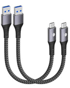 CONMDEX 2Pack USB C Fast Charging Cable - 10Gbps Data Transfer, QC3.0 3.1A Fast Charger - USB3.1 Gen2 for Samsung Note20, Galaxy S24/S23/S22/S21, Z Flip5, Pixel 9-1M-Orange