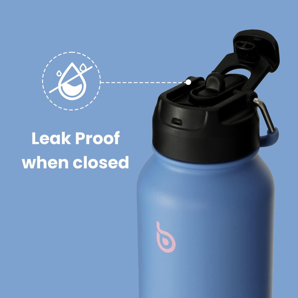 BOTTLE BOTTLE Stainless Steel Bottle with Straw and Pill Box