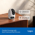 Tapo C210 2K 3MP Pan/Tilt Indoor Security Camera Pet Camera House Security