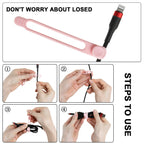 24Pcs Silicone Cable Ties, Cord Organizer Cable Management-Multi