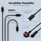 65W USB C Laptop Charger Compatible with HP Spectre Elitebook Chromebook