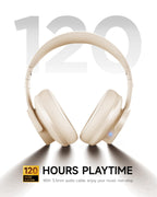 Picun B8 Wireless Bluetooth Headphones, 120H Playtime, 3EQ Modes, Black