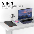 Surge Protector, QINLIANF 5 Outlet Extender with 4 USB Ports(2USB-C)