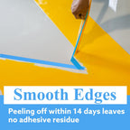 5 Rolls Painters Tape Blue, 36mm x 50m, UV & Heat Resistant