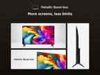 TCL 32SF560-UK 32 Inch Full HD QLED HDR Smart TV with Fire TV Press & Ask Alexa, Metallic Bezel-Less Design