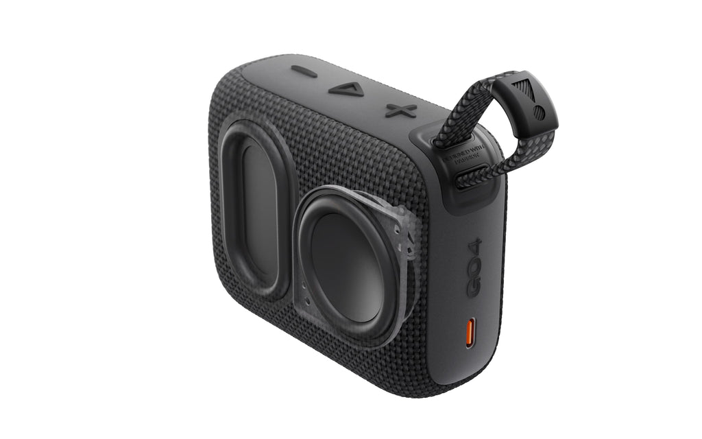 JBL Go 4 - Ultra-Portable, Waterproof and Dustproof Bluetooth Speaker, Big JBL Pro Sound with Punchy bass, 7-Hour Built-in Battery, Made in Part with Recycled Materials (Black)