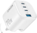 Anker Zolo 70W Fast usb c Charger, 4-Port Foldable Laptop Adapter Plug