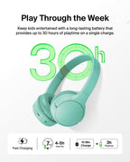 Belkin SoundForm Mini Kids Headphones, Wireless & Wired, 30H Playtime, Case
