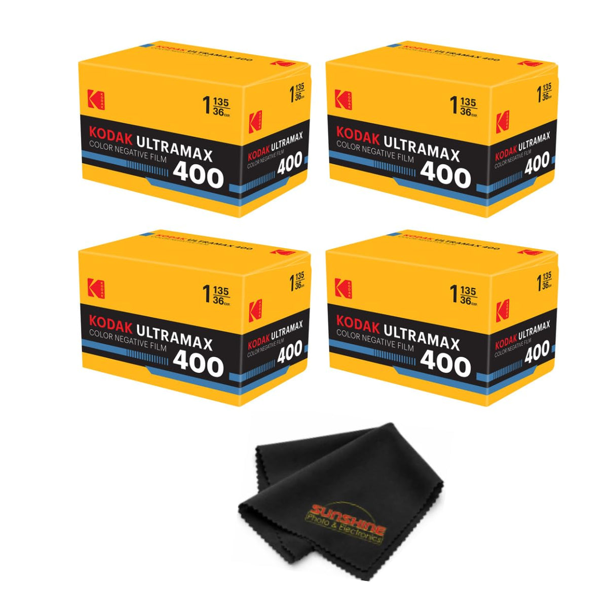 Kodak Ultramax 400 Color Print Film 36 Exp. 35mm DX 400 135-36 (108 Pics) (Pack of 3), Basic